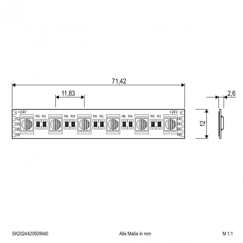 EVN Niedervolt LED-Strip, IP20, konfektionierbar SK2024420509940