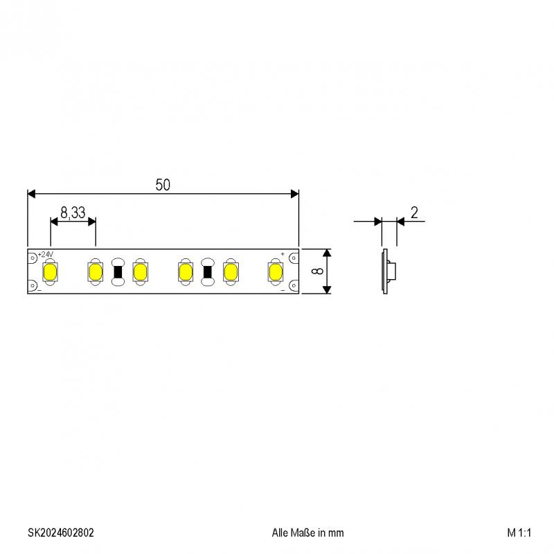 EVN Niedervolt LED-Strip, IP20, konfektionierbar SK2024602802