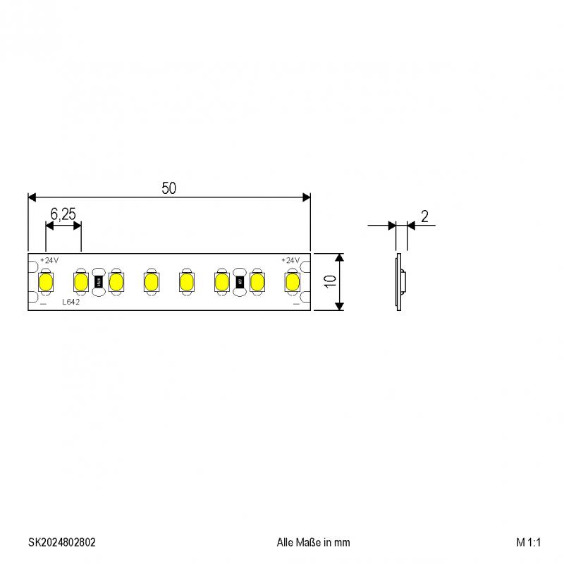 EVN Niedervolt LED-Strip, IP20, konfektionierbar SK2024802802