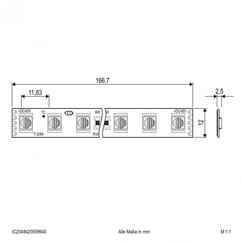 EVN Niedervolt LED-Strip, IP20, konfektionierbar SK2048420509940