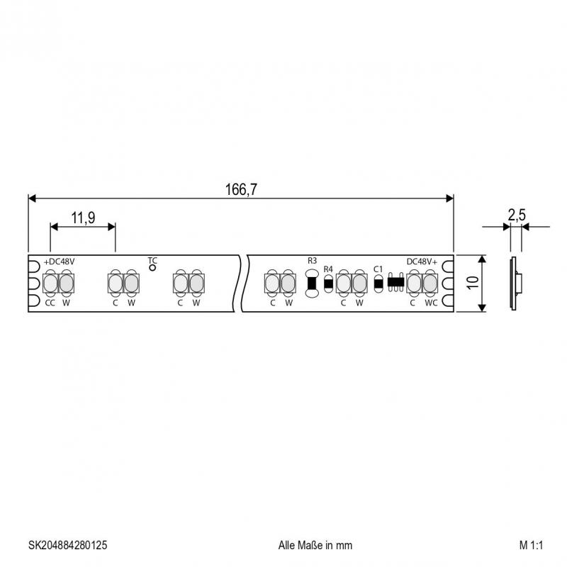 EVN Niedervolt LED-Strip, IP20, konfektionierbar SK204884280125
