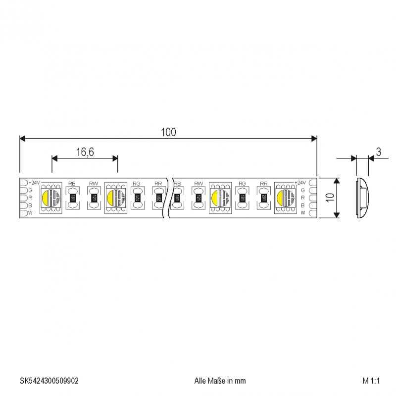 EVN Niedervolt LED-Strip, IP54, konfektionierbar SK5424150509902