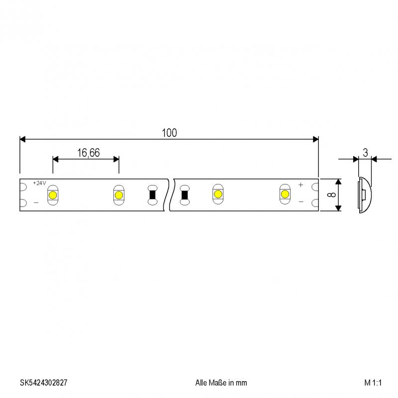 EVN Niedervolt LED-Strip, IP54, konfektionierbar SK5424302827