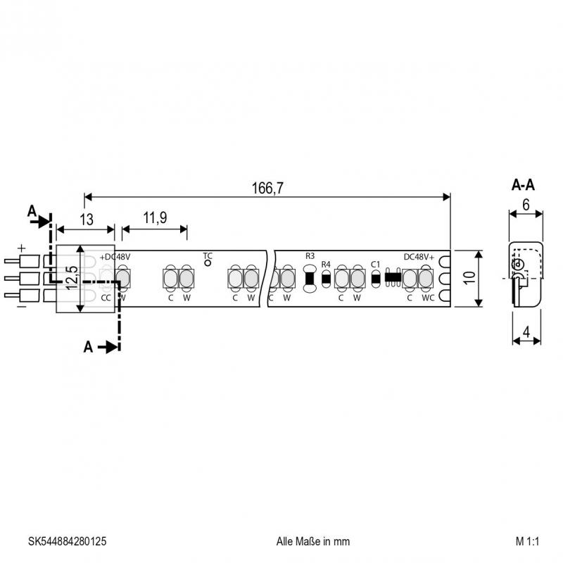 EVN Niedervolt LED-Strip, IP54, konfektionierbar SK544884280125