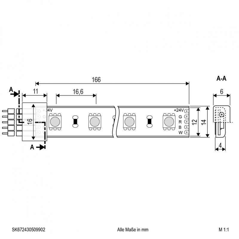 EVN Niedervolt LED-Strip, IP67, konfektionierbar SK672430509902