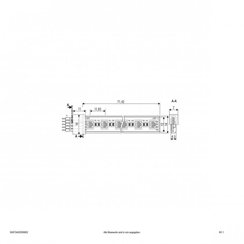 EVN Niedervolt LED-Strip, IP67, konfektionierbar SK6724420509902