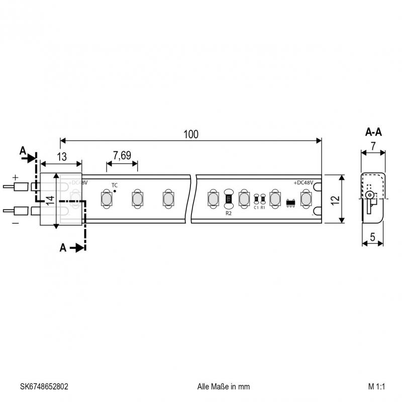 EVN Niedervolt LED-Strip, IP67, konfektionierbar SK6748652802
