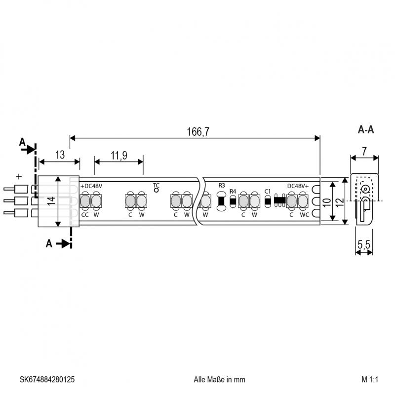 EVN Niedervolt LED-Strip, IP67, konfektionierbar SK674884280125