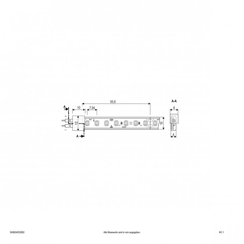 EVN Niedervolt LED-Strip, IP68 für Sauna SK6824052802