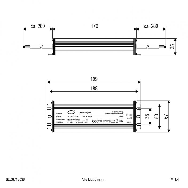 EVN 12V/DC LED-Netzgerät, dimmbar SLD6712036