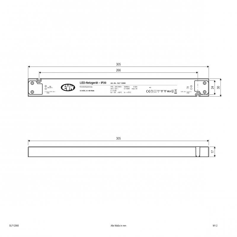 EVN 12V/DC LED-Netzgerät SLF12060
