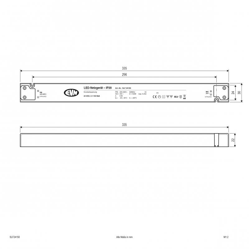 EVN 24V/DC LED-Netzgerät SLF24150