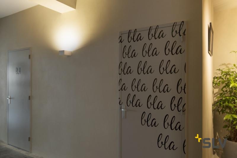 Profi LED Wandleuchte SHELL15 rechteckig in weiß mit hellem dimmbaren warmweißem Licht  SLV 1000422