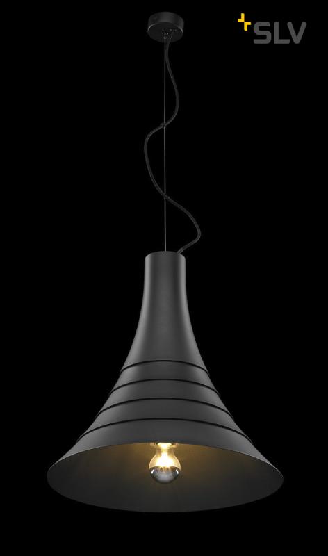 SLV 1000433 BATO 45 PD Indoor Pendelleuchte schwarz E27 max. 60W