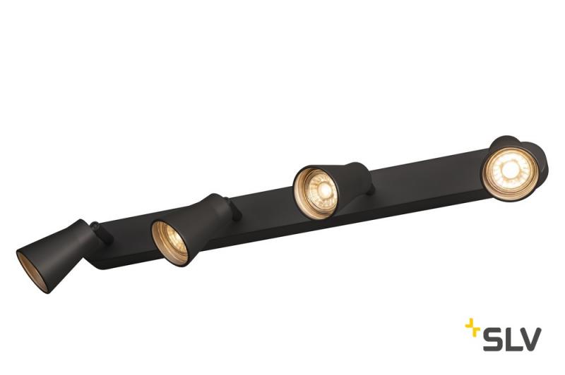 SLV 1000895 AVO CW Quad 4-flammiger Deckenstrahler in schwarz