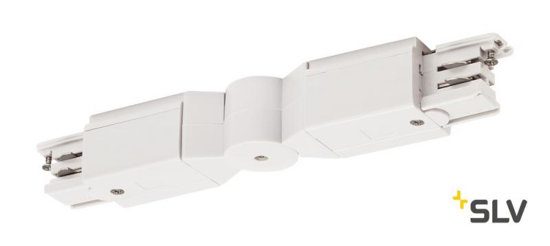 SLV 1001384 Flexverbinder für S-TRACK 3P.- Schiene verkehrsweiß