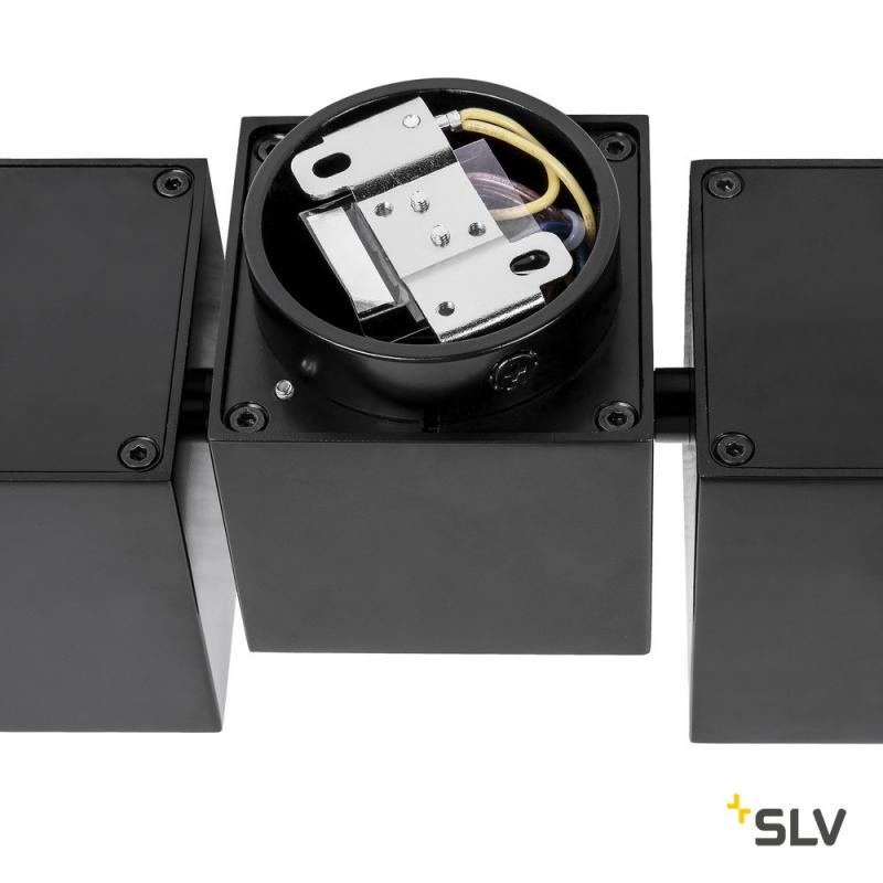 SLV 1002215 ALTRA DICE CW Indoor Wand- und Deckenaufbauleuchte double QPAR51 schwarz