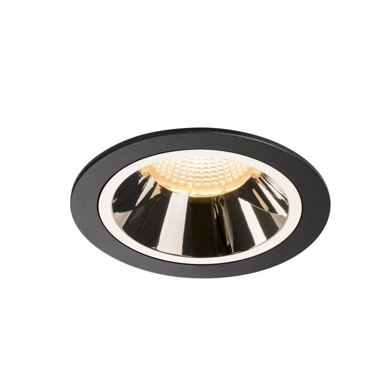 SLV 1003945 NUMINOS DL L Indoor LED Deckeneinbauleuchte schwarz/chrom 3000K 55°
