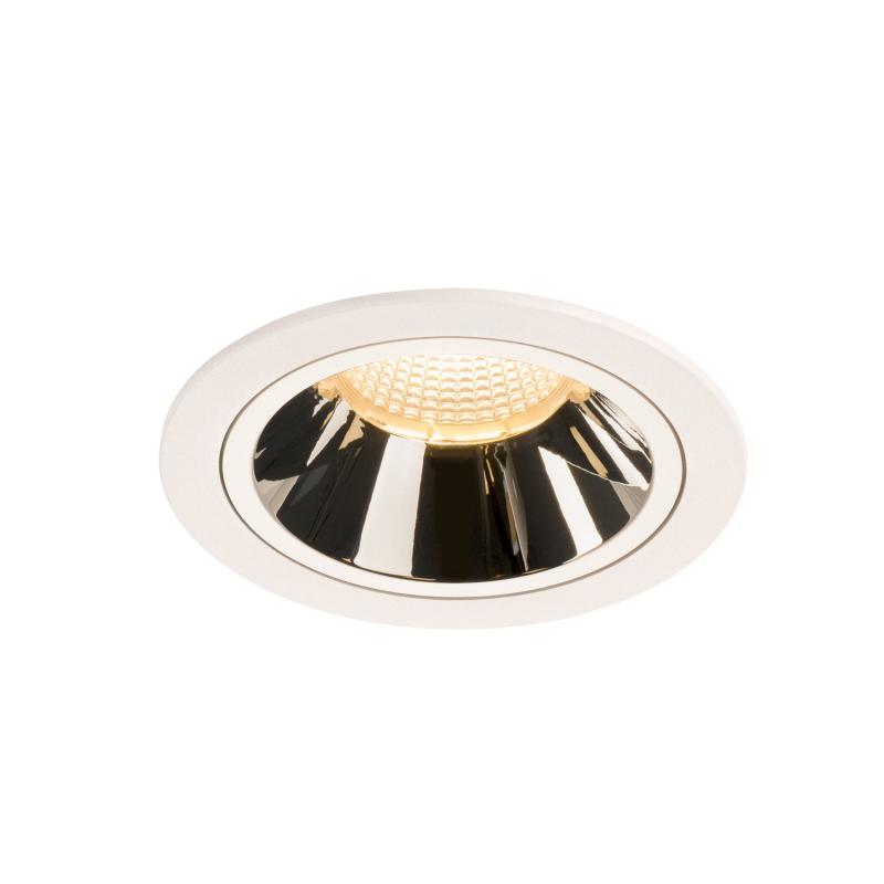 SLV 1003954 NUMINOS DL L Indoor LED Deckeneinbauleuchte weiß/chrom 3000K 40°