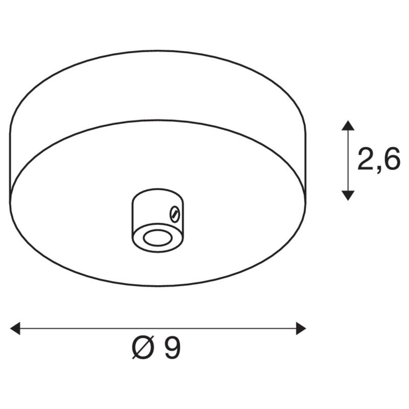 SLV 1004745 FITU Deckenrosette weiß