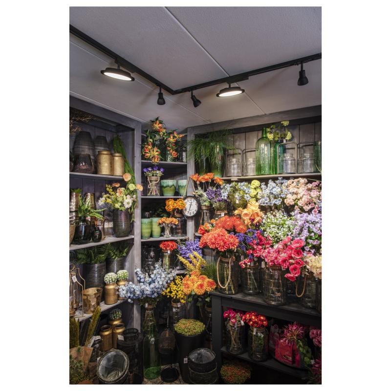 SLV 1004935 PANEL TRACK round 200mm 1 Phasen Spot schwarz 18W 3000K