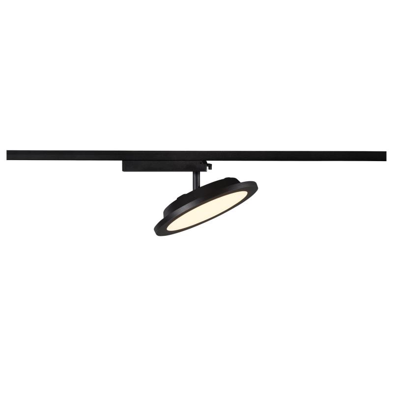 SLV 1004935 PANEL TRACK round 200mm 1 Phasen Spot schwarz 18W 3000K