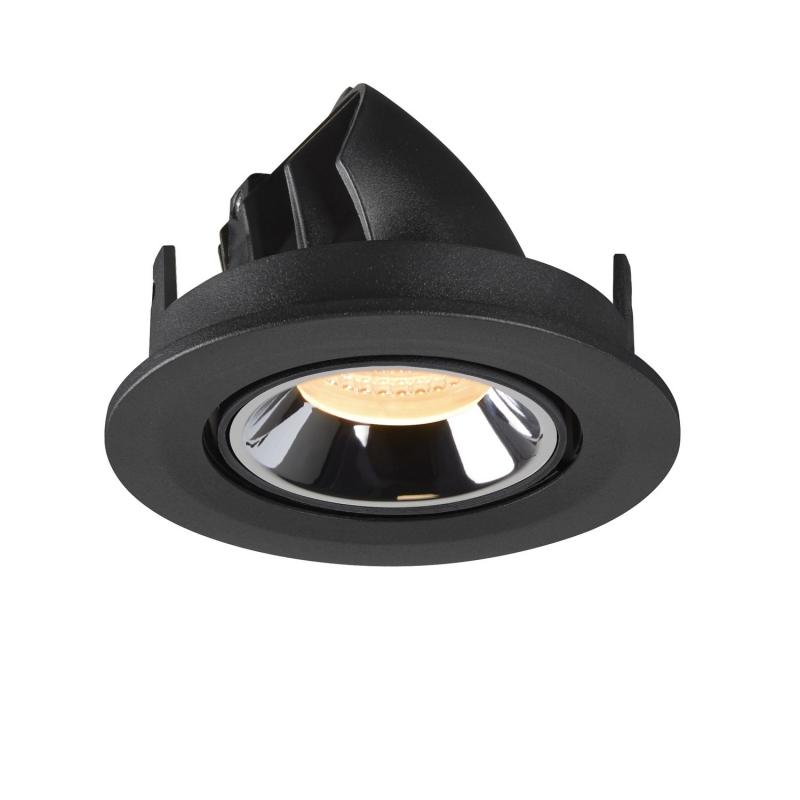 SLV 1005890 NUMINOS GIMBLE S Deckeneinbauleuchte schwarz / chrom 3000K 40°