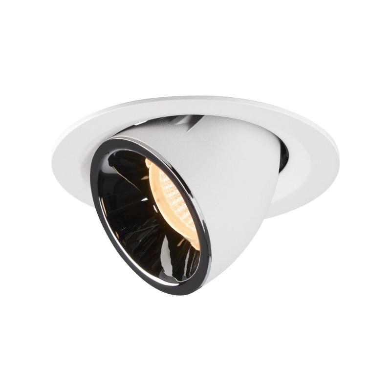 SLV 1005932 NUMINOS GIMBLE M Deckeneinbauleuchte weiß / chrom 2700K 20°