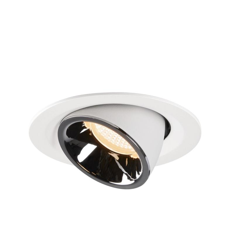 SLV 1005932 NUMINOS GIMBLE M Deckeneinbauleuchte weiß / chrom 2700K 20°