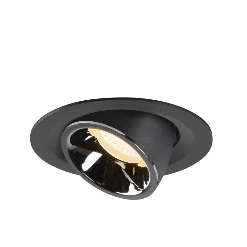 SLV 1005947 NUMINOS GIMBLE M Deckeneinbauleuchte schwarz / chrom 3000K 55°