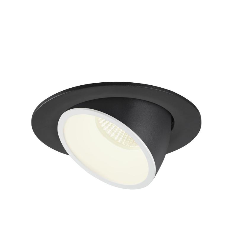 SLV 1006018 NUMINOS GIMBLE L Deckeneinbauleuchte schwarz / weiß 4000K 55°