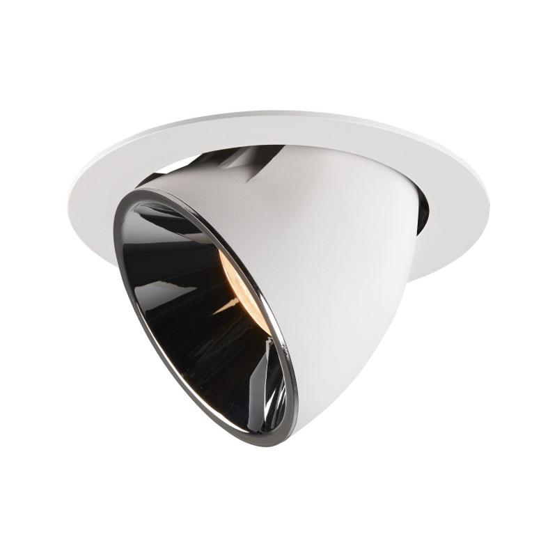 SLV 1006046 NUMINOS GIMBLE XL Deckeneinbauleuchte weiß / chrom 2700K 55°