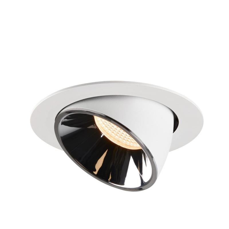 SLV 1006046 NUMINOS GIMBLE XL Deckeneinbauleuchte weiß / chrom 2700K 55°