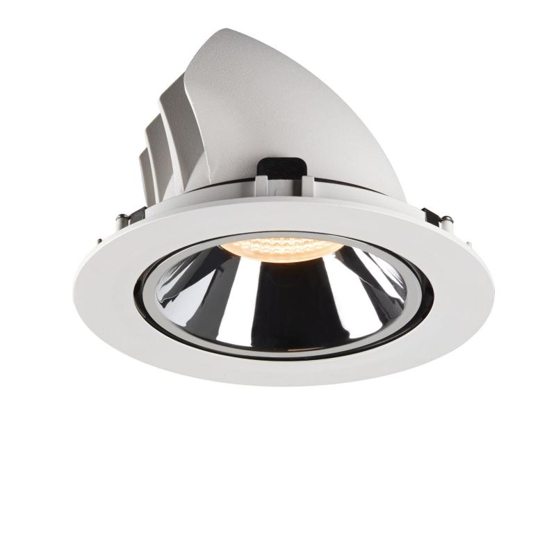 SLV 1006046 NUMINOS GIMBLE XL Deckeneinbauleuchte weiß / chrom 2700K 55°