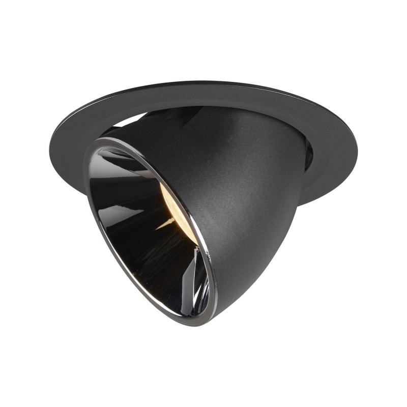 SLV 1006052 NUMINOS GIMBLE XL Deckeneinbauleuchte schwarz / chrom 3000K 40°