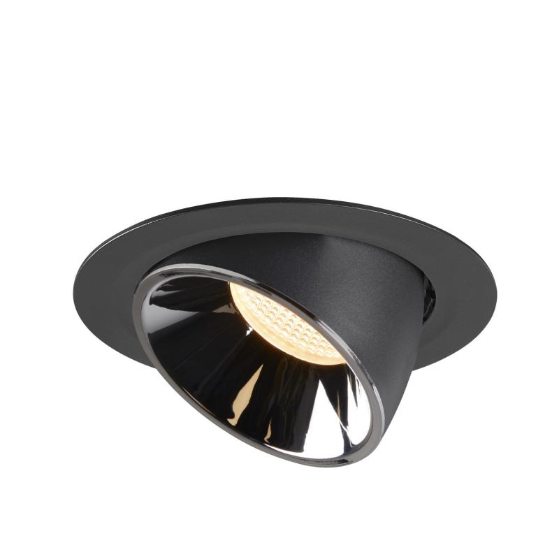 SLV 1006052 NUMINOS GIMBLE XL Deckeneinbauleuchte schwarz / chrom 3000K 40°
