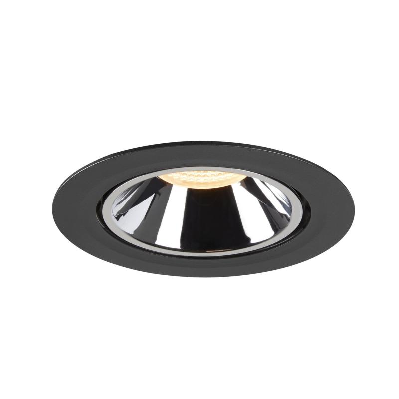 SLV 1006052 NUMINOS GIMBLE XL Deckeneinbauleuchte schwarz / chrom 3000K 40°