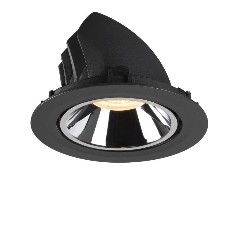 SLV 1006052 NUMINOS GIMBLE XL Deckeneinbauleuchte schwarz / chrom 3000K 40°