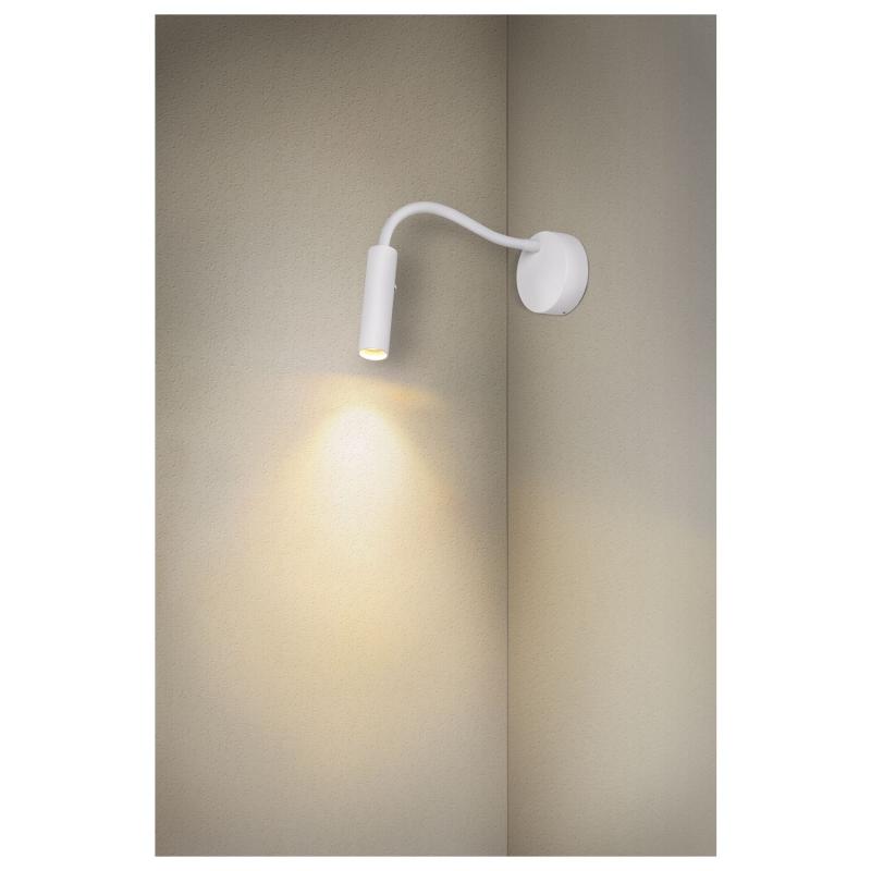 SLV 1006161 KARPO GOOSE Wandleuchte weiß mit Flexarm