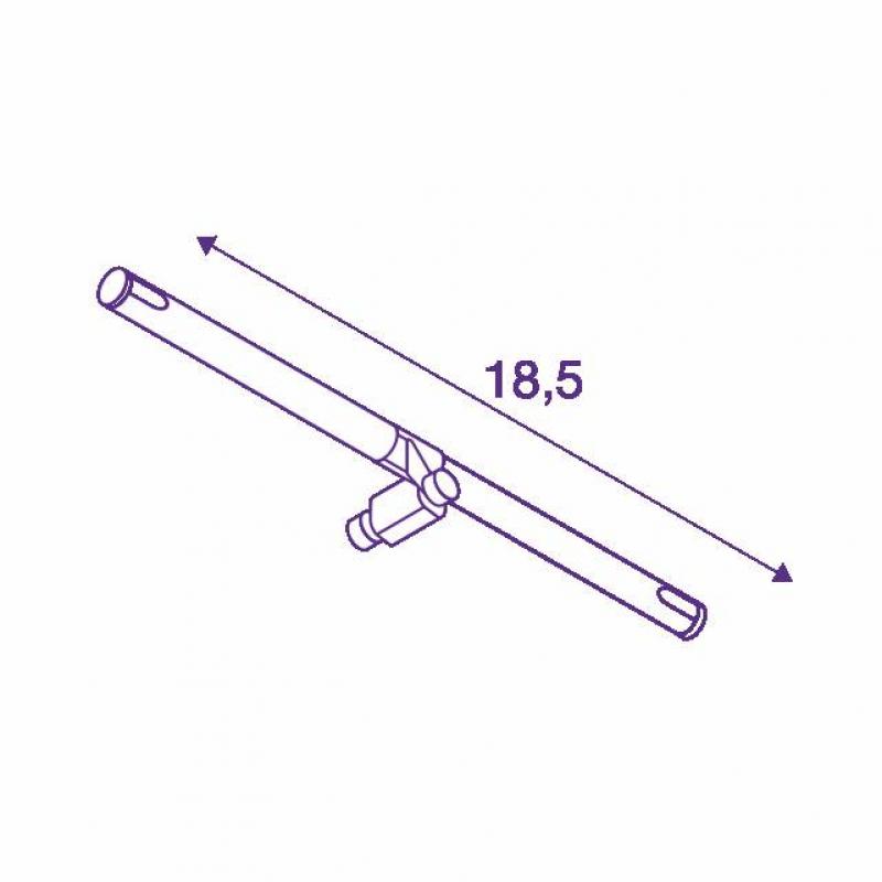SLV 139090 COSMIC, Lampenhalter für TENSEO Niedervolt-Seilsystem in schwarz, schwenkbar, 2 Stück