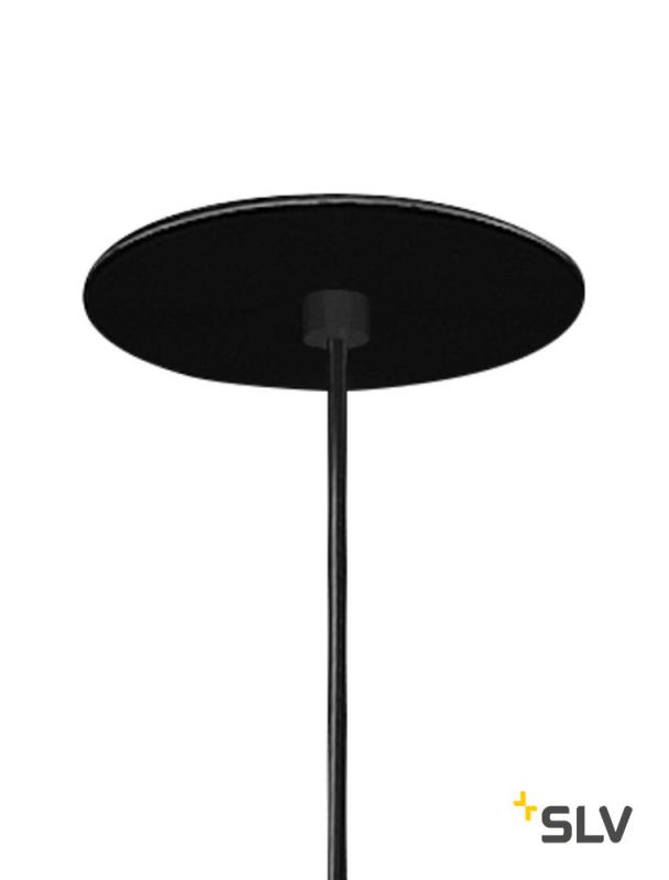 SLV 158410 HELIA 45, Pendelleuchte, LED, 3000K, rund, schwarz, flache Rosette, 9W