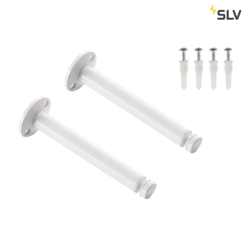 SLV 186641 DECKENUMLENKER, für TENSEO Niedervolt-Seilsystem, weiß, 2 Stück