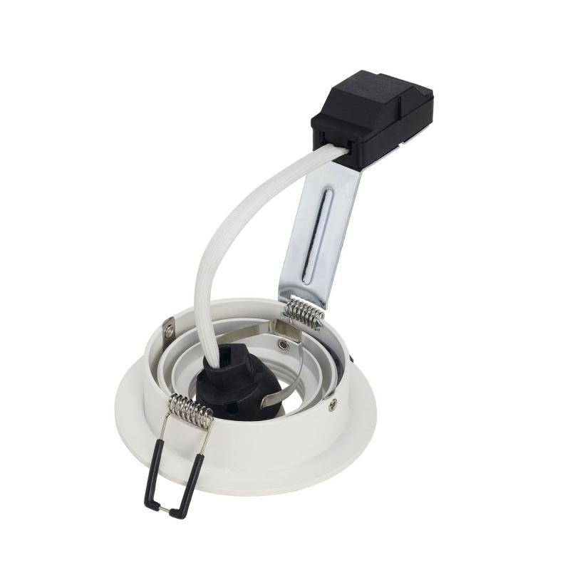 SLV 199981 PIREQ ROUND Einbauleuchte mattweiss inkl. Clipfedern für GU10