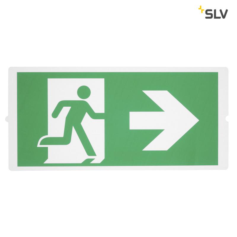 SLV 240009 P-LIGHT Emergency, standardsigns for areal light, green