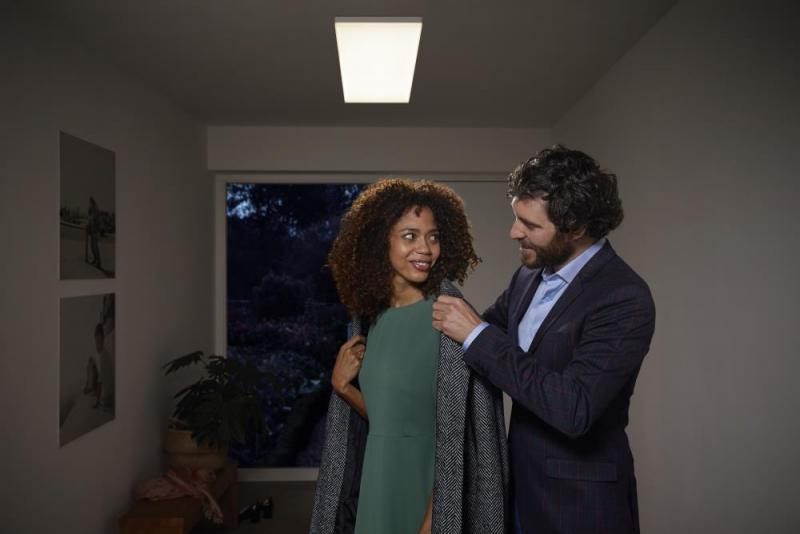 OSRAM SMART+ Matter Planon Rahmenloses Panel veränderbarer Farbton 120x30cm, Appsteuerung