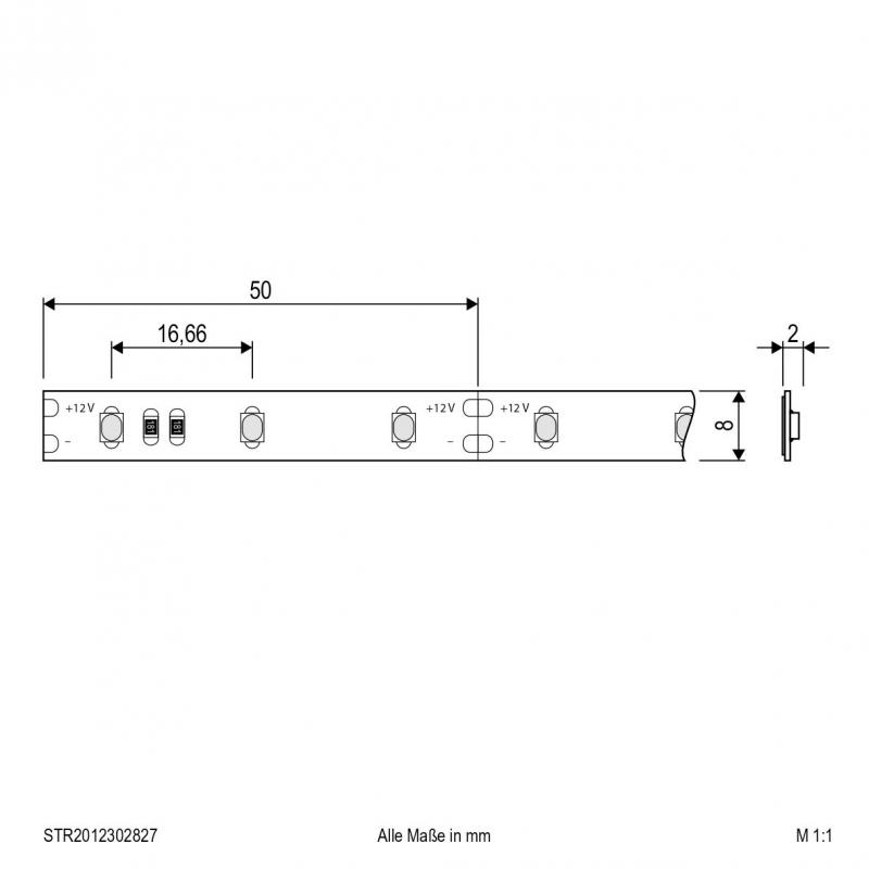 EVN Niedervolt LED-Strip, IP20, kürzbar STR2012302827