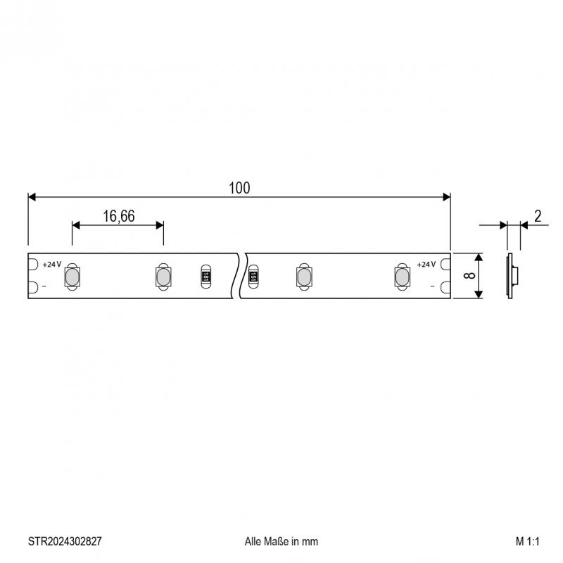 EVN Niedervolt LED-Strip, IP20, kürzbar STR2024302827