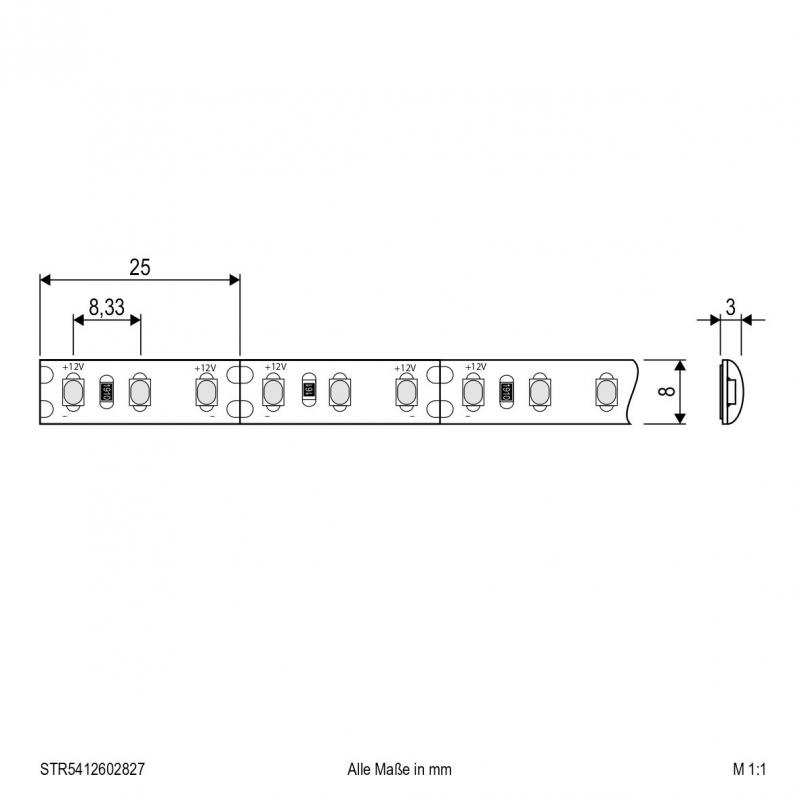 EVN Niedervolt LED-Strip, IP54, kürzbar STR5412602827