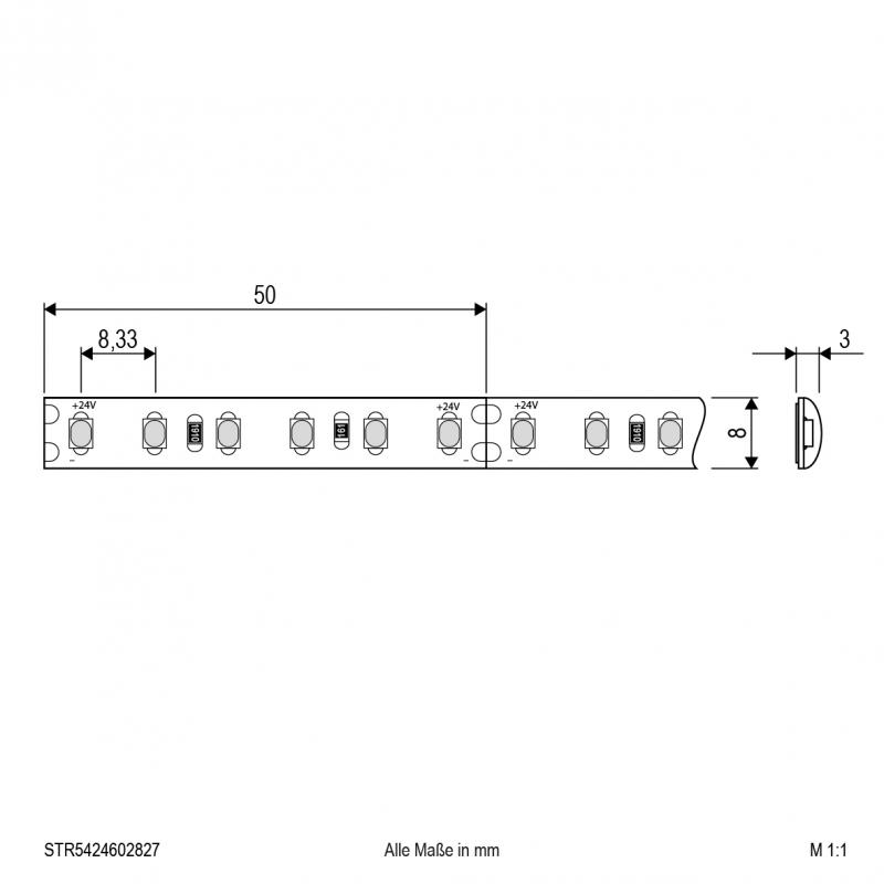 EVN Niedervolt LED-Strip, IP54, kürzbar STR5424602827