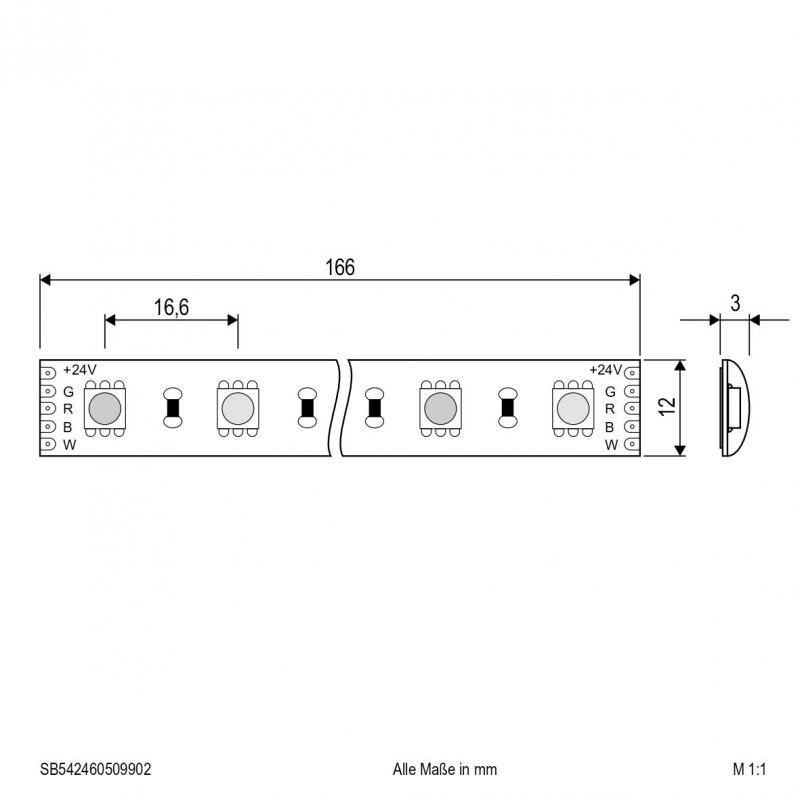 EVN Niedervolt LED-Strip, IP54, kürzbar STR542460509902